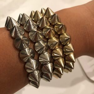 Fashion spike stackable bracelets